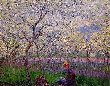 "Een boomgaard in het voorjaar" Claude Monet 