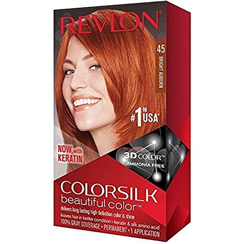 Revlon ColorSilk Mooie Kleur, 45 Heldere Auburn