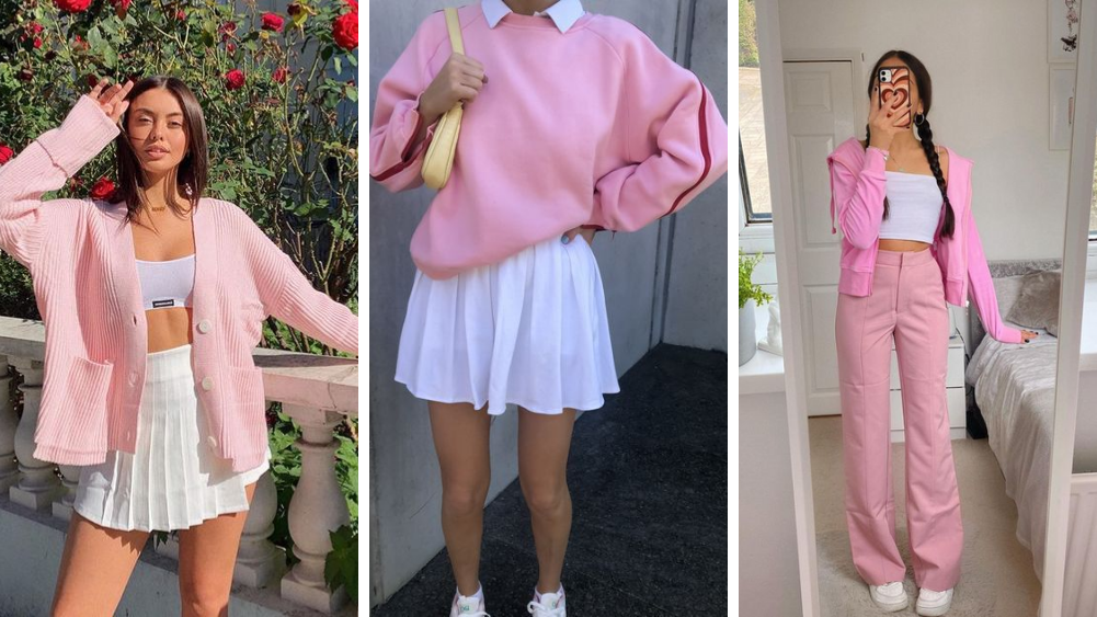 Roze Outfits voor Glamour Vrouw