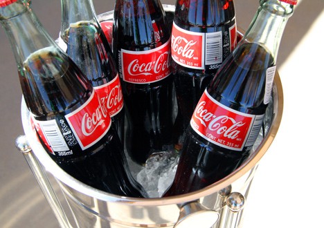 Coca-Cola glazen flessen