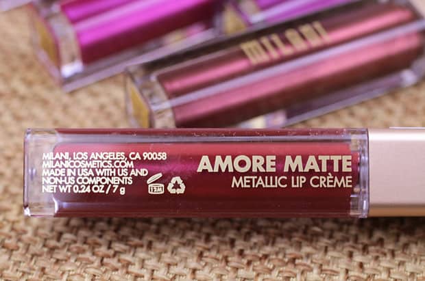 Amore Matte Metallic Lip Creme