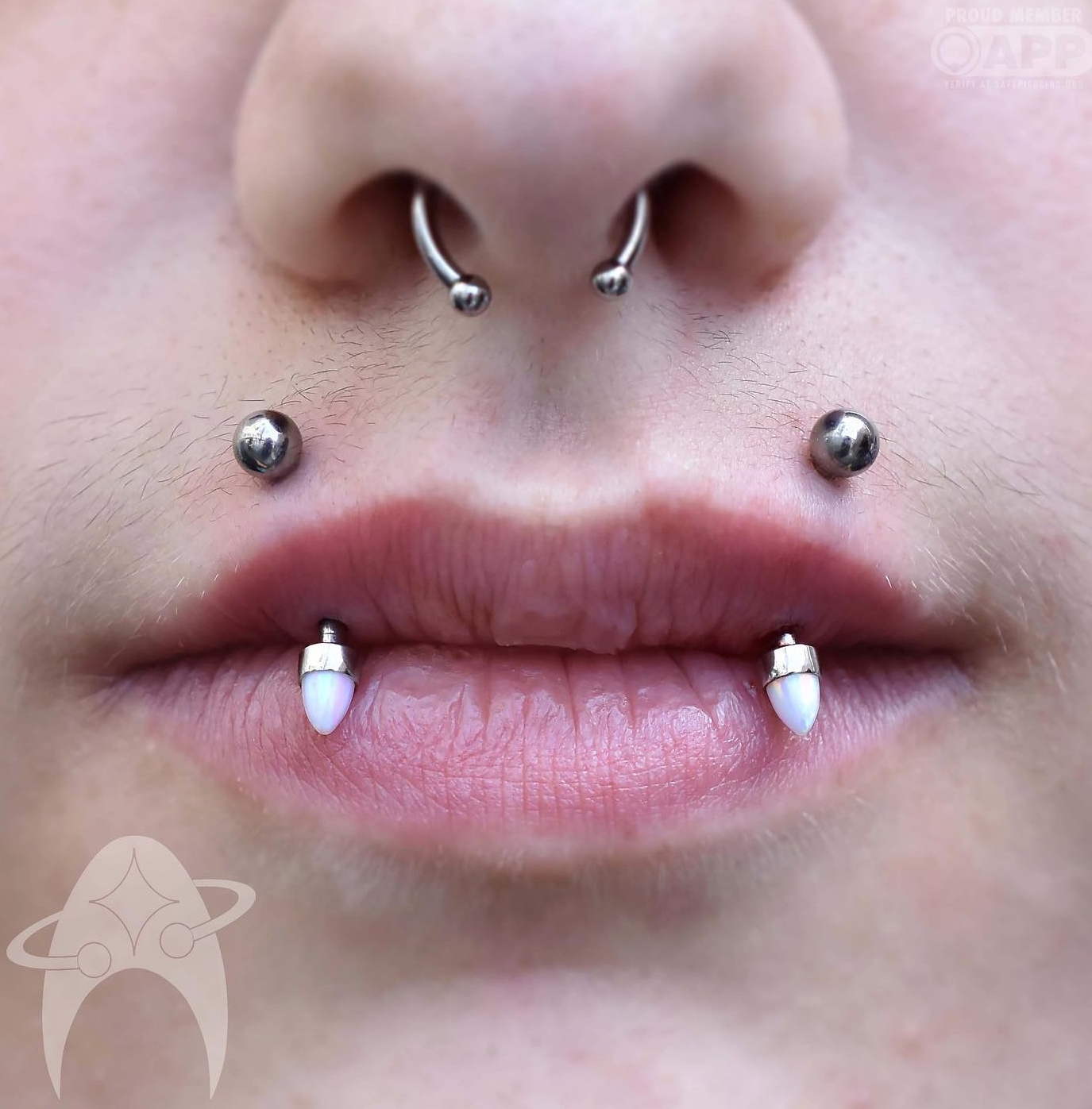 Angel Bite Lip Piercing
