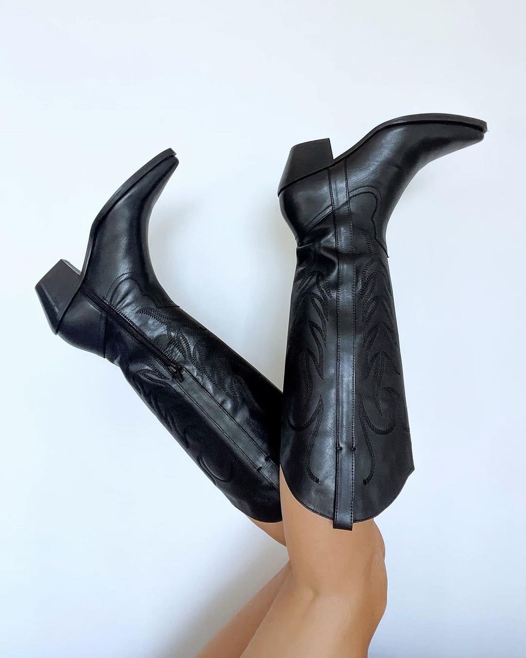 Zwarte Cowboy Laarzen voor Vrouwen