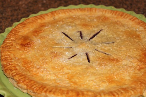 Zelfgemaakte Amish Blueberry Pie