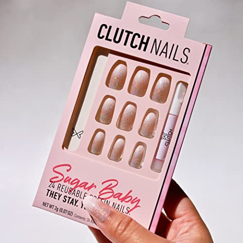 Clutch Nails Sugar Baby Set van 24 Press-On Nagels