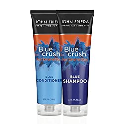 John Frieda Blue Crush Blue Shampoo en Conditioner Set voor Brunettes
