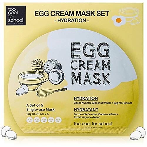 Te cool voor School Egg Cream Mask Hydration Set