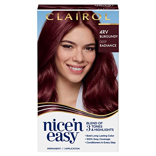 Clairol Nice'n Easy Permanent Hair Dye - 4RV Burgundy