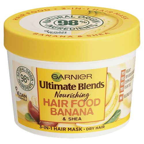 Garnier Ultimate Blends Hair Food Banana 3-in-1, Voedend Haarmasker, 390 ml