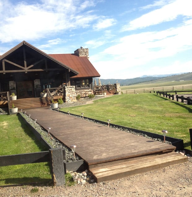 Glamping eten het restaurant Trough at The Resort at Paws Up