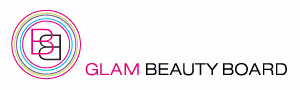 Glam Winter Beauty Board logo en tekst