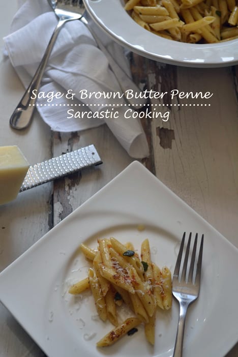 Salie en bruine boter pasta recept