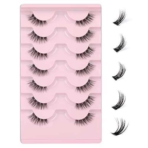 JIMIRE Half Lashes met Clear Band