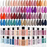 Lavendel Viooltjes 36 Kleuren Dip-Powder-Nail-Kit Starter Fast Dry Dipping Powder Color Set - Wit,...