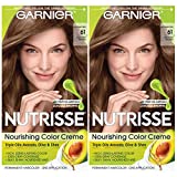 Garnier Haarkleur Nutrisse Voedende Creme, 61 LichtAsbruin (Mochaccino), 2 Tellen