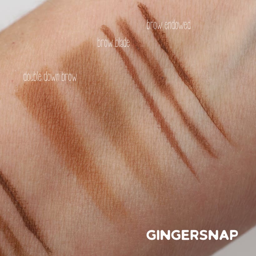 Urban Decay Street Style Brow Collectie GingerSnap Swatches
