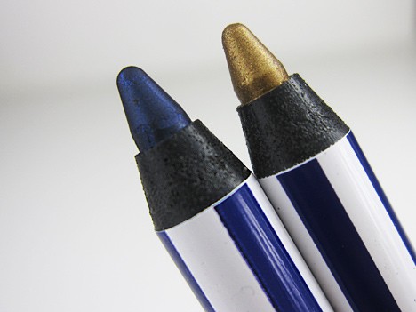 Blauwe streep en handgesmede Powerpoint Eye Pencil