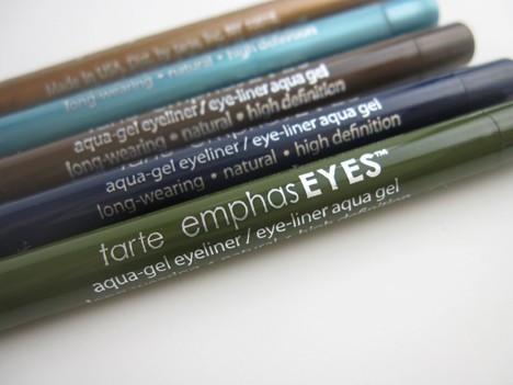 tarte EmphasEYES Aqua-Gel Eyeliners met verschillende tinten